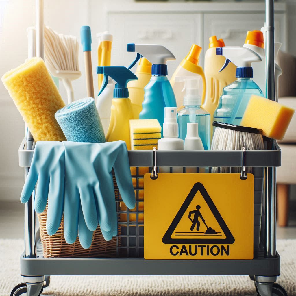 A collection of deep cleaning tools
